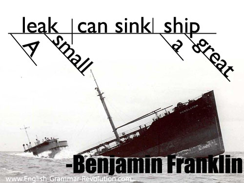 Benjamin Franklin Quotes - Diagrammed