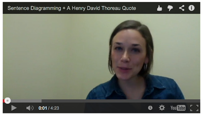 Thoreau Sentence Diagramming Video Thoreau Sentence Diagramming Video
