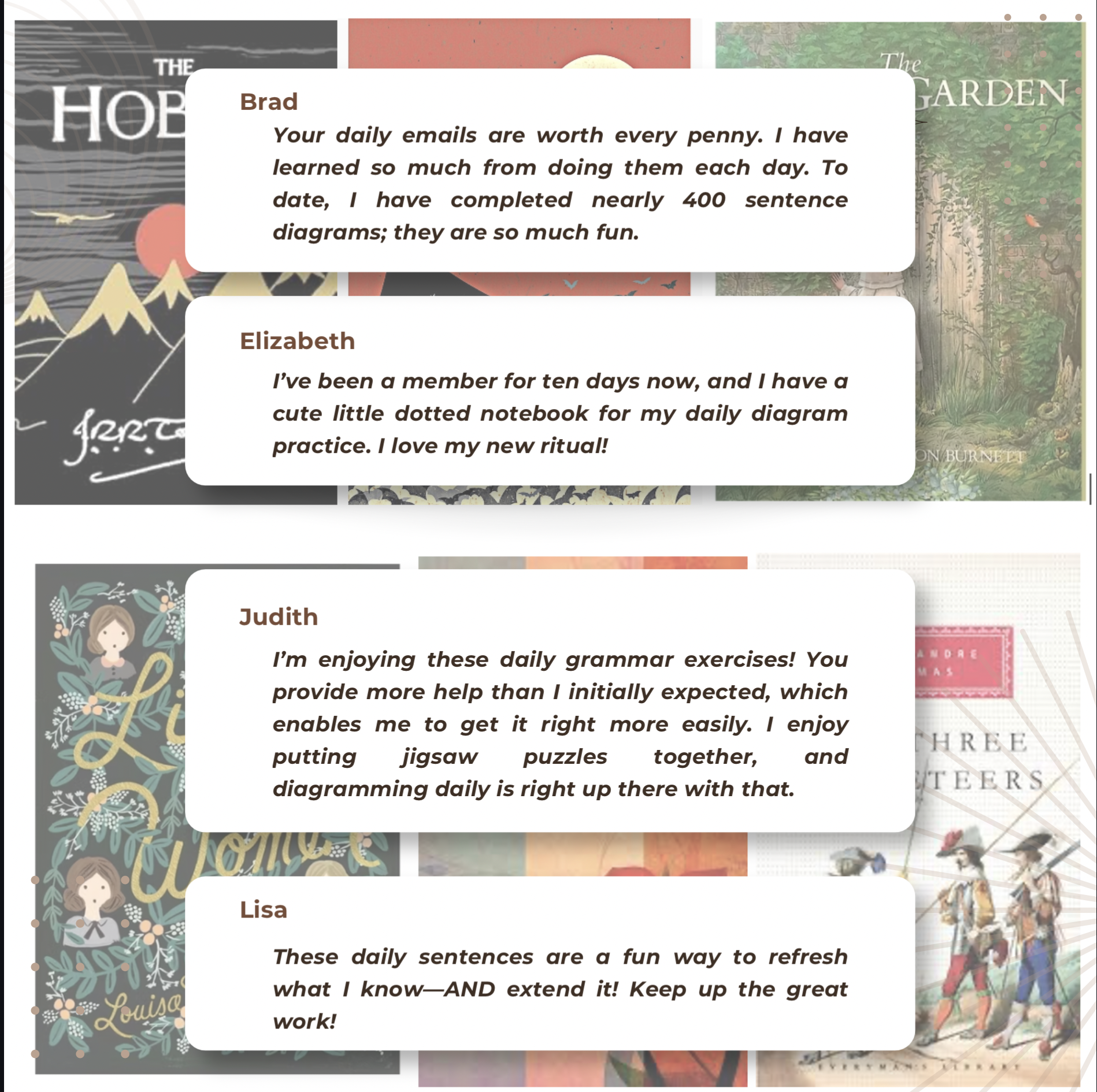 Sentence A Day Testimonials