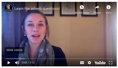 adverb questions video
