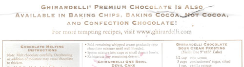 chocolate bar wrapper