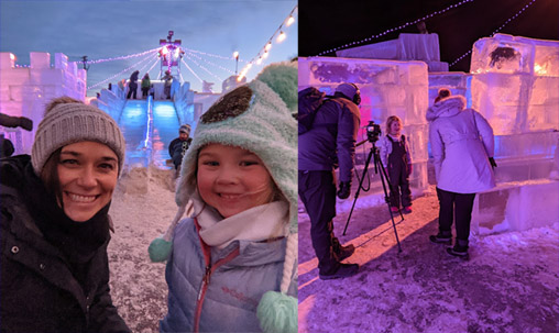 Minnesota Winter Ice Maze Minnesota Winter Ice Maze