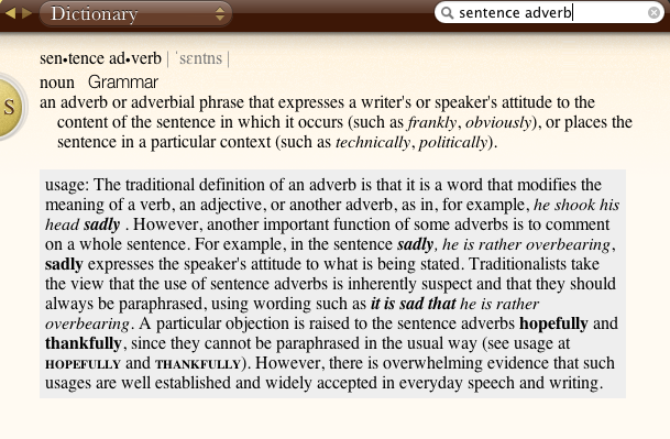 Hopefully note from dictionary Hopefully note from dictionary