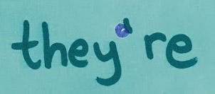 they're with a on the apostrophe they're with a on the apostrophe
