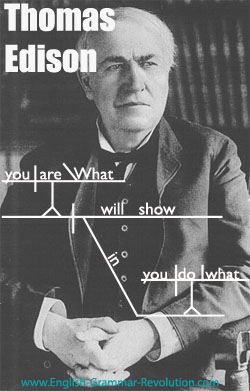 grammar english how of teach Quotes Edison  Diagrammed Thomas