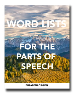 part of speech words list in english