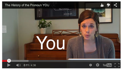 Learn the history of the pronoun 